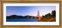 Framed Distant View of Golden Gate Bridge, San Francisco, California, USA