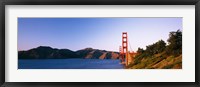 Framed Distant View of Golden Gate Bridge, San Francisco, California, USA