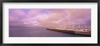 Framed Yachts moored at a harbor, San Francisco Bay, San Francisco, California, USA
