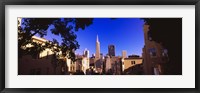 Framed Buildings in a city, Telegraph Hill, Transamerica Pyramid, San Francisco, California, USA