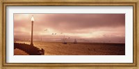 Framed Sailboats in the sea, San Francisco Bay, Golden Gate Bridge, San Francisco, California, USA