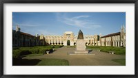 Framed Statue in the courtyard of an educational building, Rice University, Houston, Texas, USA