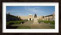 Framed Statue in the courtyard of an educational building, Rice University, Houston, Texas, USA