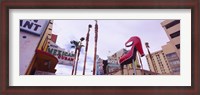 Framed Low angle view of a sculpture of a high heel, Fremont Street, Las Vegas, Clark County, Nevada, USA