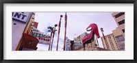 Framed Low angle view of a sculpture of a high heel, Fremont Street, Las Vegas, Clark County, Nevada, USA