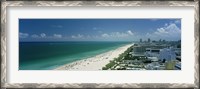 Framed City at the beachfront, South Beach, Miami Beach, Florida, USA