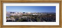 Framed Roads in a city with an airport in the background, McCarran International Airport, Las Vegas, Nevada