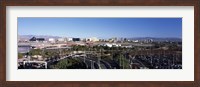 Framed Roads in a city with an airport in the background, McCarran International Airport, Las Vegas, Nevada