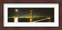 Framed Golden Gate Bridge at Night, San Francisco, California, USA