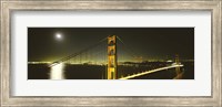 Framed Golden Gate Bridge at Night, San Francisco, California, USA