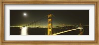 Framed Golden Gate Bridge at Night, San Francisco, California, USA