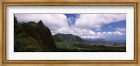 Framed Clouds over a mountain, Kaneohe, Oahu, Hawaii, USA