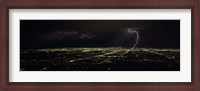 Framed Lightning in the sky over a city, Phoenix, Maricopa County, Arizona, USA