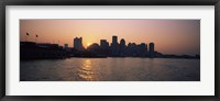 Framed Buildings at the waterfront, Boston Harbor, Boston, Suffolk County, Massachusetts, USA