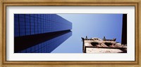 Framed Low angle view of the Hancock Building and Trinity Church, Boston, Suffolk County, Massachusetts, USA