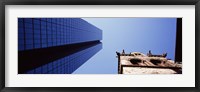 Framed Low angle view of the Hancock Building and Trinity Church, Boston, Suffolk County, Massachusetts, USA