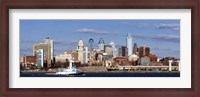 Framed Buildings at the waterfront, Delaware River, Philadelphia, Pennsylvania