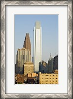 Framed Comcast Center, City Hall, William Penn Statue, Center City, Philadelphia, Philadelphia County, Pennsylvania, USA