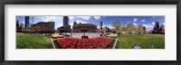 Framed 360 degree view of a city, Boston, Suffolk County, Massachusetts, USA