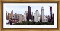 Framed Skyscrapers in a city, Madison Square Park, New York City, New York State, USA