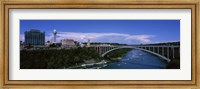 Framed Bridge across a river, Rainbow Bridge, Niagara River, Niagara Falls, New York State, USA