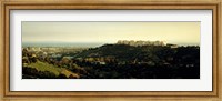 Framed High angle view of a city, Santa Monica, Los Angeles County, California, USA