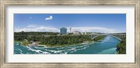 Framed Arch bridge across a river, Rainbow Bridge, Niagara River, Niagara Falls, Ontario, Canada