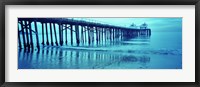 Framed Pier at sunset, Malibu Pier, Malibu, Los Angeles County, California, USA