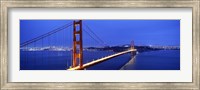 Framed Golden Gate Bridge at Dusk, San Francisco, California