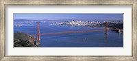 Framed Golden Gate Bridge on a sunny day, San Francisco, California