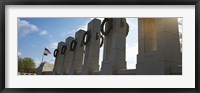 Framed Colonnade in a war memorial, National World War II Memorial, Washington DC, USA