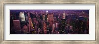 Framed Manhattan at dusk, New York City, New York State