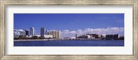 Framed City at the waterfront, Hillsborough Bay, Tampa, Hillsborough County, Florida, USA