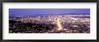 Framed Aerial view of a city, San Francisco, California, USA