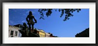 Framed Statues in front of buildings, French Market, French Quarter, New Orleans, Louisiana, USA