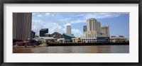 Framed Buildings viewed from the deck of a ferry, New Orleans, Louisiana, USA