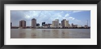 Framed Buildings viewed from the deck of Algiers ferry, New Orleans, Louisiana