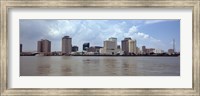 Framed Buildings viewed from the deck of Algiers ferry, New Orleans, Louisiana
