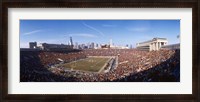 Framed Spectators watching a football match, Soldier Field, Lake Shore Drive, Chicago, Cook County, Illinois, USA