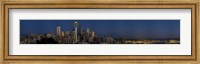 Framed Skyscrapers in a city, Space Needle, Seattle, King County, Washington State, USA