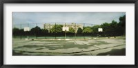 Framed Basketball court in a public park, McCarran Park, Greenpoint, Brooklyn, New York City, New York State, USA