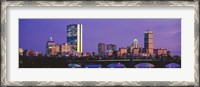 Framed Bridge with city at the waterfront, Charles River, Back Bay, Longfellow Bridge, Boston, Suffolk County, Massachusetts