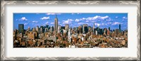 Framed Aerial view of a city, Midtown Manhattan, Manhattan, New York City