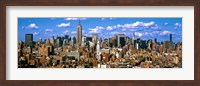 Framed Aerial view of a city, Midtown Manhattan, Manhattan, New York City
