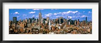 Framed Aerial view of a city, Midtown Manhattan, Manhattan, New York City