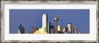 Framed Dallas Skyline with Skyscrapers