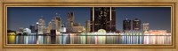 Framed Buildings along the Detroit River, Detroit, Michigan