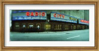 Framed Stage theater at the roadside, Radio City Music Hall, Rockefeller Center, Manhattan, New York City, New York State, USA