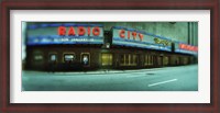 Framed Stage theater at the roadside, Radio City Music Hall, Rockefeller Center, Manhattan, New York City, New York State, USA