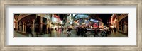 Framed 360 degree view of a city at dusk, Broadway, Manhattan, New York City, New York State, USA
